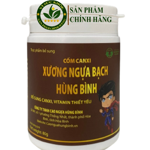 Thực phẩm bổ sung cốm canxi xương ngựa bạch Hùng Bình